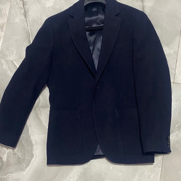 Massimo Dutti Navy Men's Blazer super soft fabric